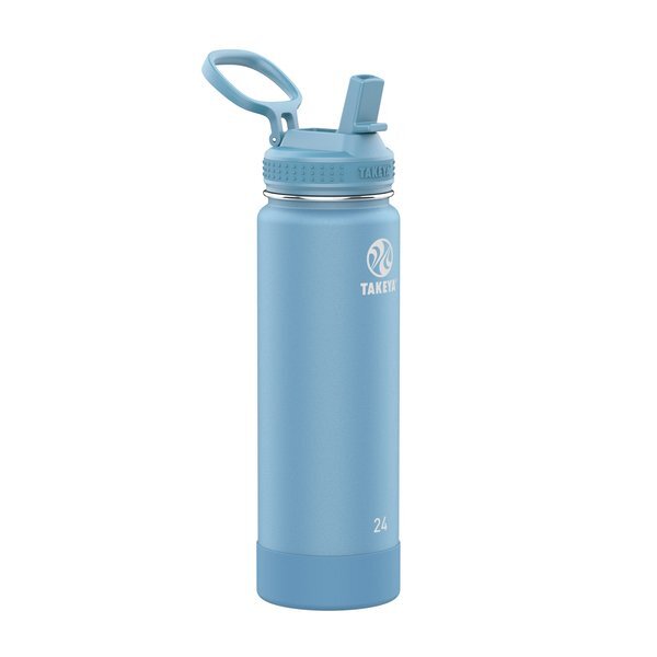Takeya® Actives Straw Lid Stainless Steel Bottle, 24oz.