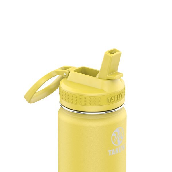 Takeya® Actives Straw Lid Stainless Steel Bottle, 24oz.