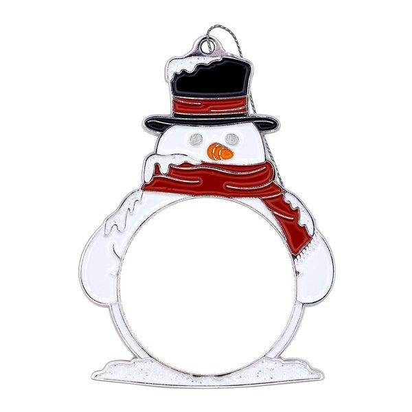 Classic Snowman Die Cast Holiday Ornament