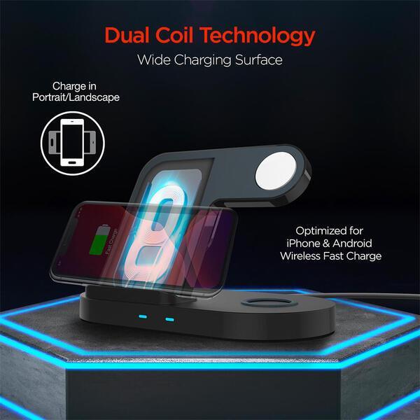 Hypergear 3-In-1 Wireless Charging Dock