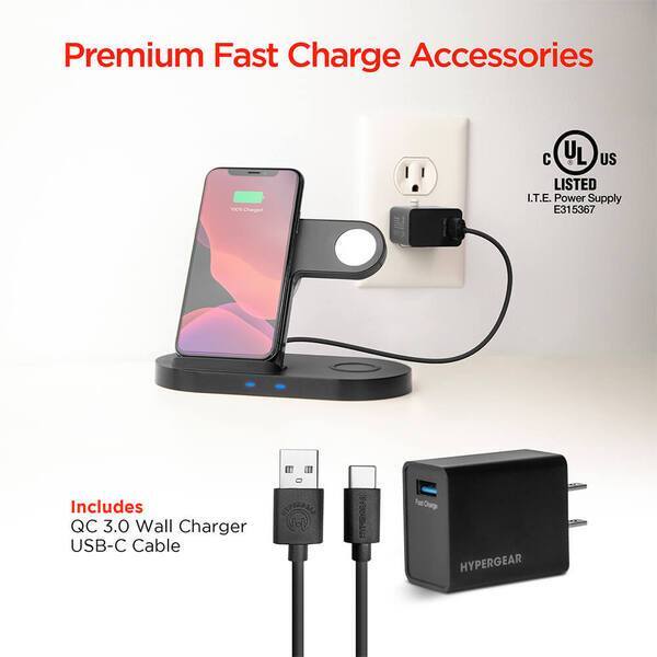 Hypergear 3-In-1 Wireless Charging Dock