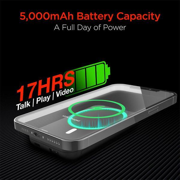 Hypergear Magnetic Wireless iPhone® 12+ Power Bank, 5000mAh