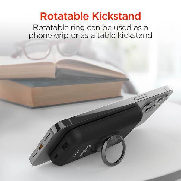 Hypergear Magnetic Wireless iPhone® 12+ Power Bank, 5000mAh