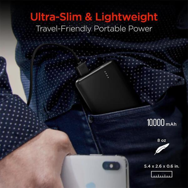 Hypergear Fast Charge Power Bank w/ USB-C, 10000mAh