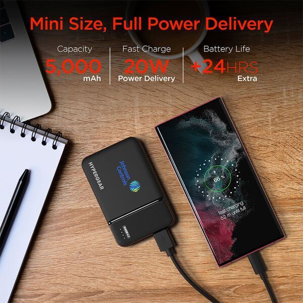 Hypergear Powerpack Mini 20W PD Power Bank, 5000mAh