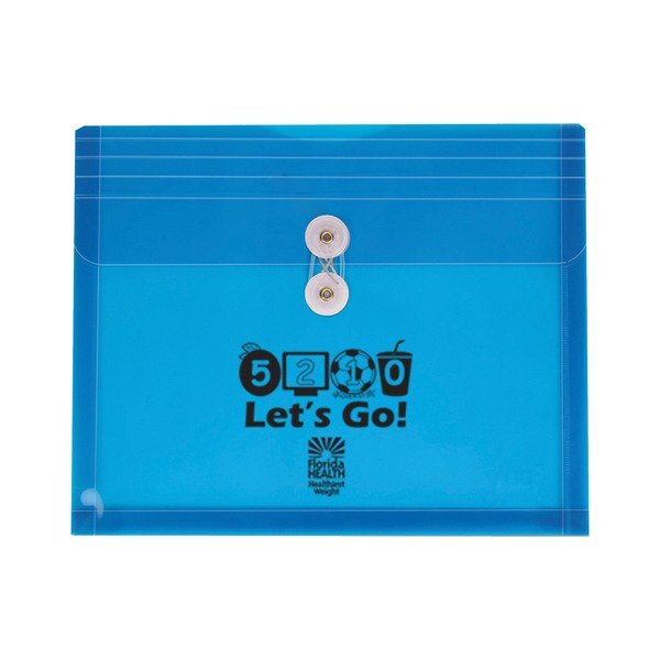 Translucent Poly Side Open Envelope w/ String-Tie Closure & Gusset