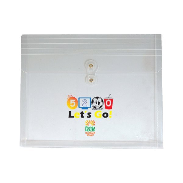 Translucent Poly Side Open Envelope w/ String-Tie Closure & Gusset