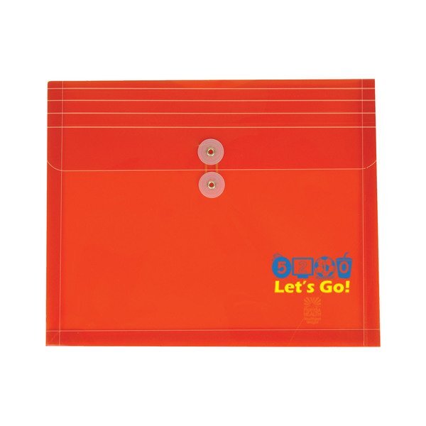 Translucent Poly Side Open Envelope w/ String-Tie Closure & Gusset