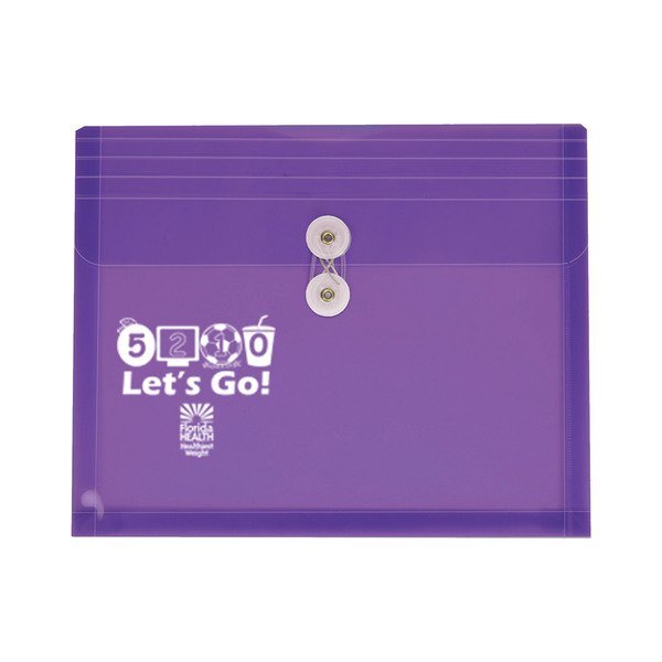 Translucent Poly Side Open Envelope w/ String-Tie Closure & Gusset