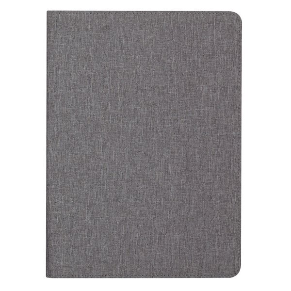 Heathered Polyester Padfolio, 9-1/2" x 13"