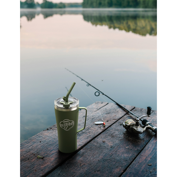 Call of the Wild XXL Vacuum Insulated Stainless Steel Mug w/ Straw, 32oz.