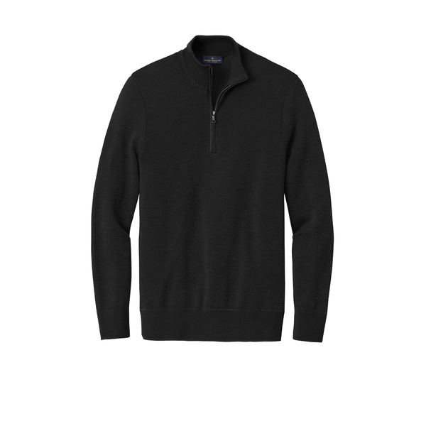 Brooks Brothers® Washable Merino Wool Birdseye Men's 1/4 Zip Sweater