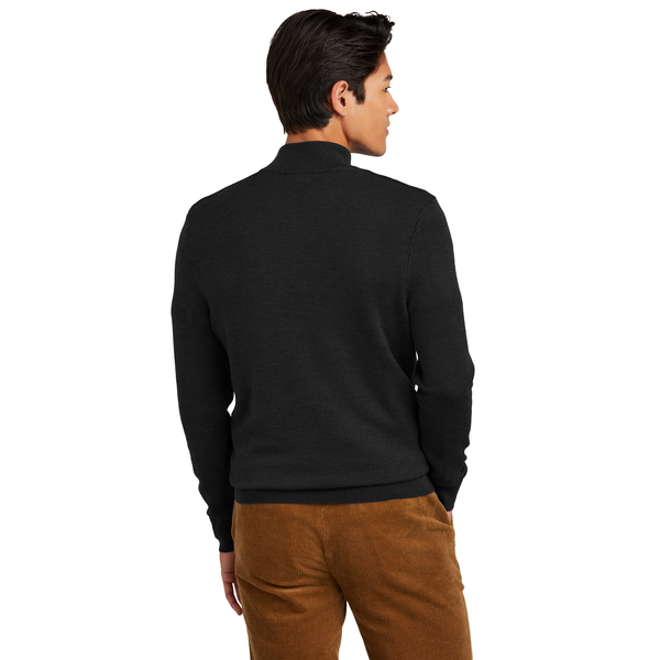 Brooks Brothers® Washable Merino Wool Birdseye Men's 1/4 Zip Sweater