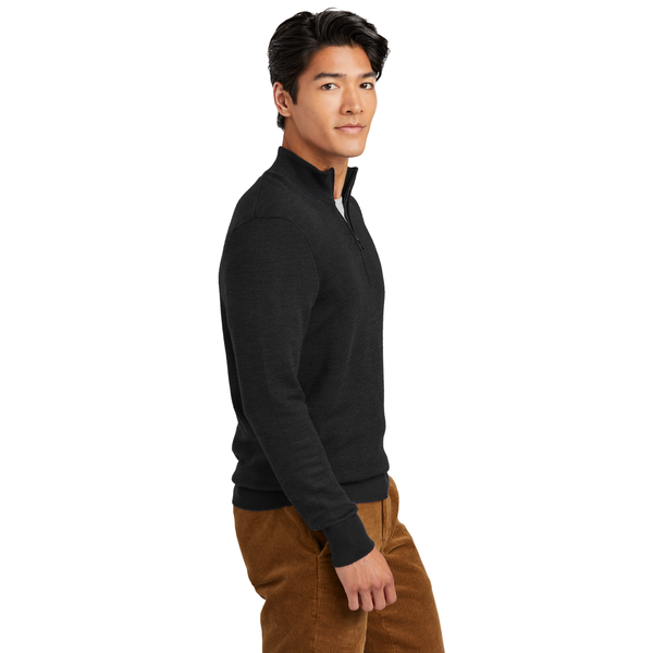 Brooks Brothers® Washable Merino Wool Birdseye Men's 1/4 Zip Sweater
