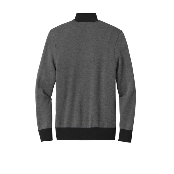 Brooks Brothers® Washable Merino Wool Birdseye Men's 1/4 Zip Sweater