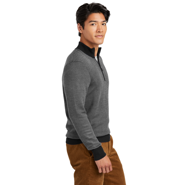 Brooks Brothers® Washable Merino Wool Birdseye Men's 1/4 Zip Sweater