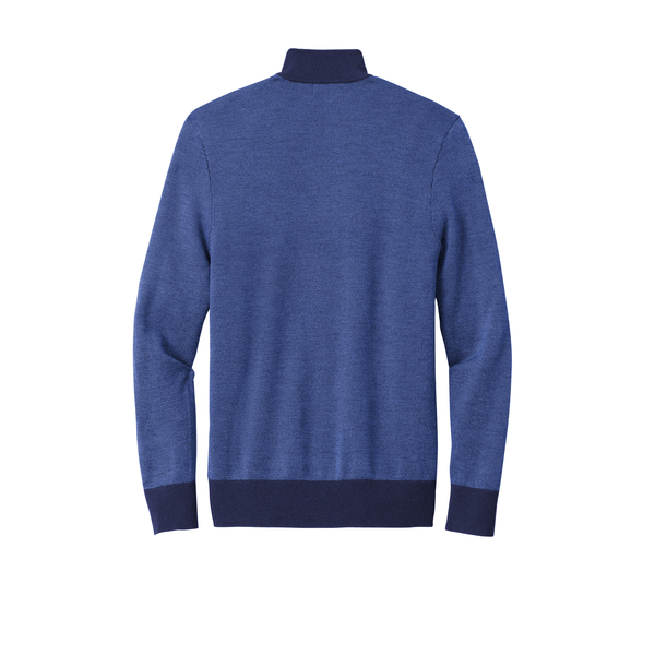 Brooks Brothers® Washable Merino Wool Birdseye Men's 1/4 Zip Sweater