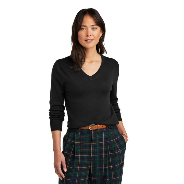 Brooks Brothers® Washable Merino Wool V-Neck Ladies' Sweater
