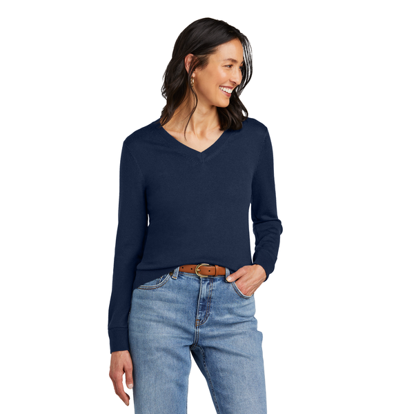Brooks Brothers® Washable Merino Wool V-Neck Ladies' Sweater