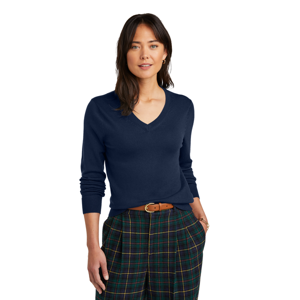Brooks Brothers® Washable Merino Wool V-Neck Ladies' Sweater