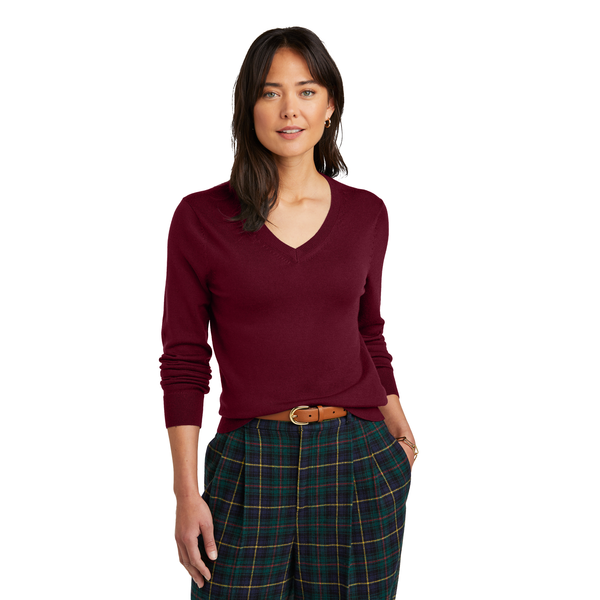 Brooks Brothers® Washable Merino Wool V-Neck Ladies' Sweater