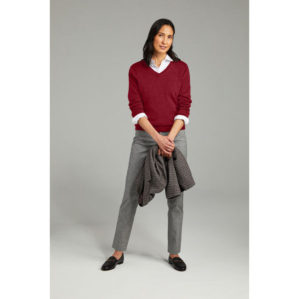 Brooks Brothers® Washable Merino Wool V-Neck Ladies' Sweater