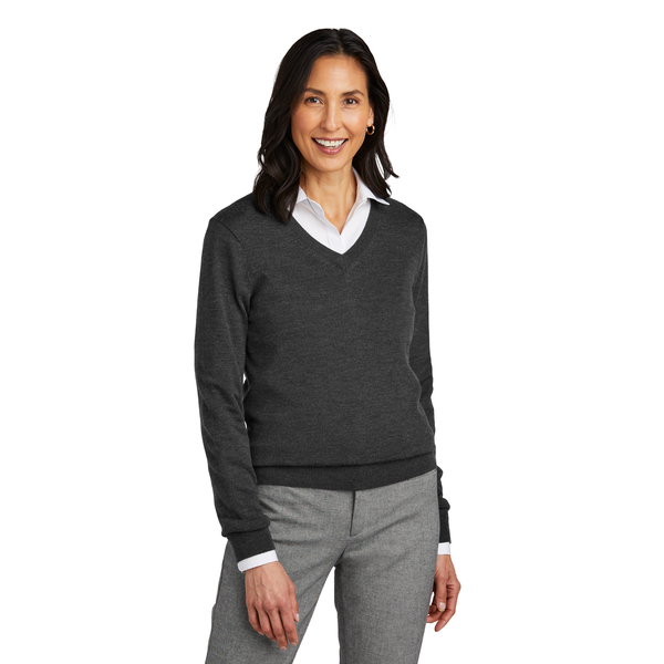 Brooks Brothers® Washable Merino Wool V-Neck Ladies' Sweater