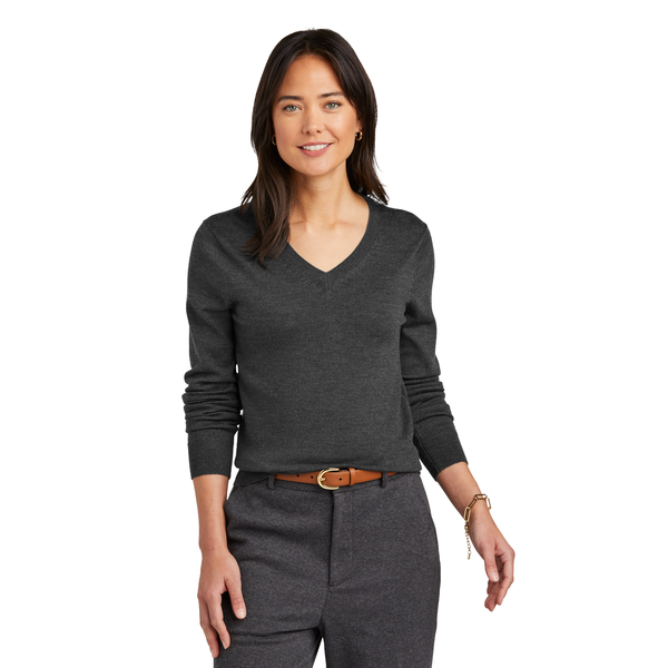 Brooks Brothers® Washable Merino Wool V-Neck Ladies' Sweater