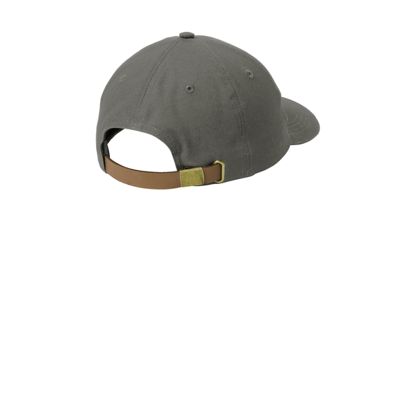 Port Authority® Cotton Canvas Leather Strap Cap