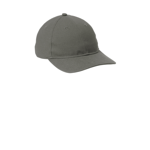Port Authority® Cotton Canvas Leather Strap Cap