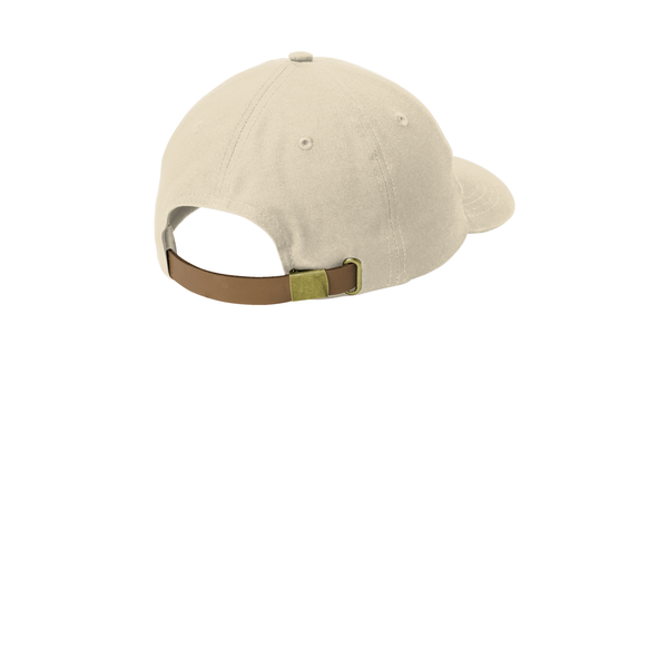 Port Authority® Cotton Canvas Leather Strap Cap