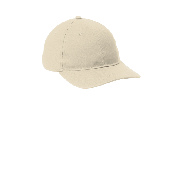 Port Authority® Cotton Canvas Leather Strap Cap