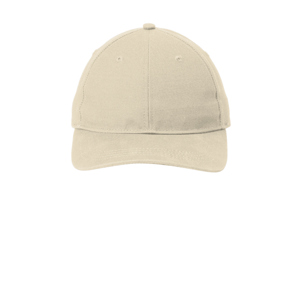 Port Authority® Cotton Canvas Leather Strap Cap