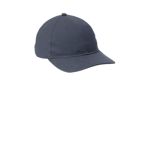 Port Authority® Cotton Canvas Leather Strap Cap