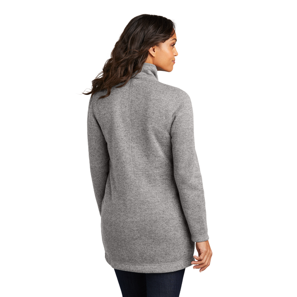 Port Authority® Arc Sweater Fleece Ladies' Long Jacket