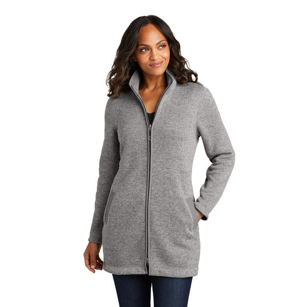 Port Authority® Arc Sweater Fleece Ladies' Long Jacket