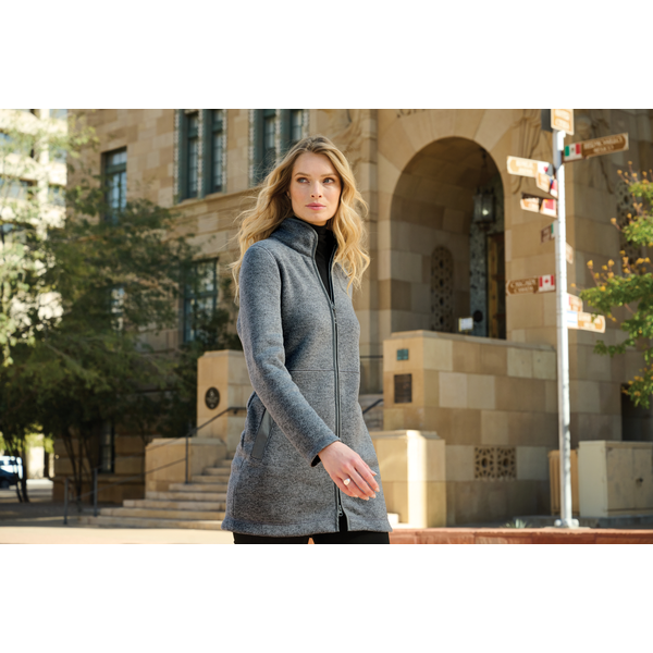 Port Authority® Arc Sweater Fleece Ladies' Long Jacket