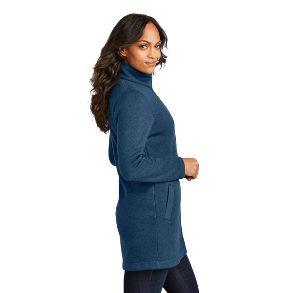 Port Authority® Arc Sweater Fleece Ladies' Long Jacket