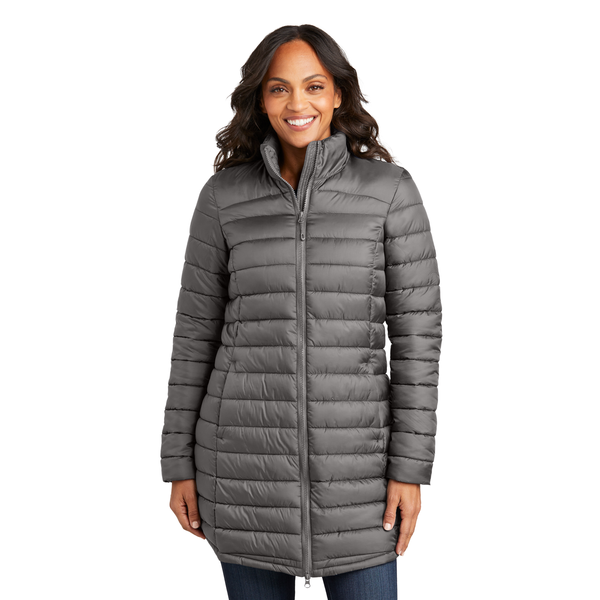 Port Authority® Horizon Polyester Ladies' Puffy Long Jacket