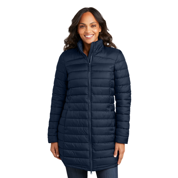 Port Authority® Horizon Polyester Ladies' Puffy Long Jacket