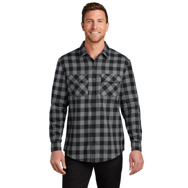 Port Authority® Plaid Cotton/Poly Flannel Men's Shirt