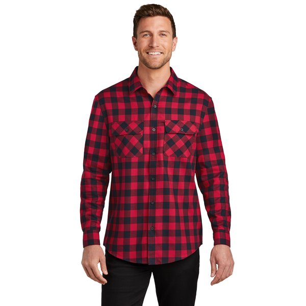Port Authority® Plaid Cotton/Poly Flannel Men's Shirt