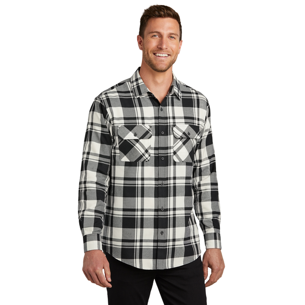 Port Authority® Plaid Cotton/Poly Flannel Men's Shirt