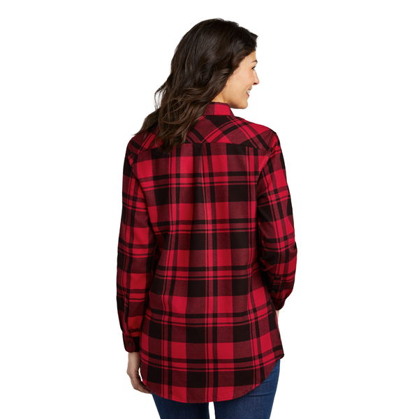Port Authority® Plaid Cotton/Poly Flannel Ladies' Tunic