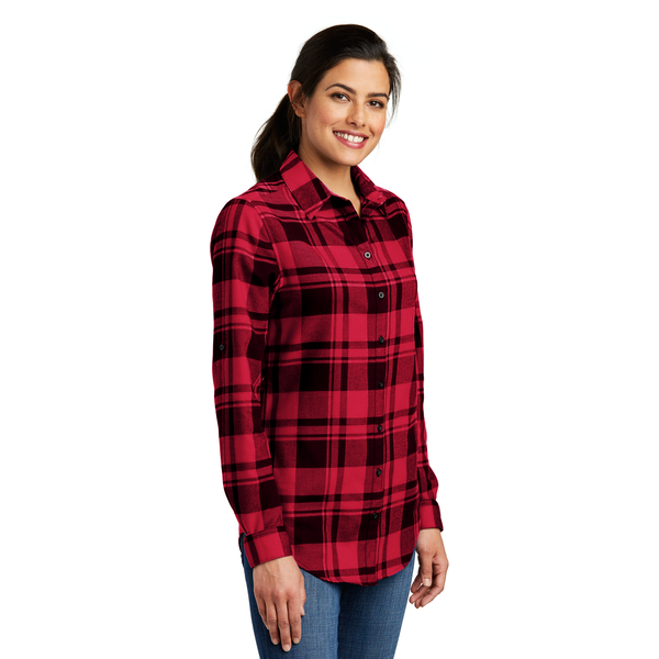 Port Authority® Plaid Cotton/Poly Flannel Ladies' Tunic