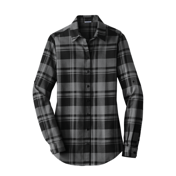 Port Authority® Plaid Cotton/Poly Flannel Ladies' Tunic