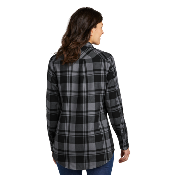 Port Authority® Plaid Cotton/Poly Flannel Ladies' Tunic