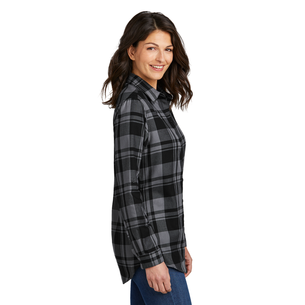 Port Authority® Plaid Cotton/Poly Flannel Ladies' Tunic