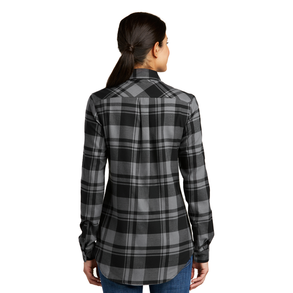Port Authority® Plaid Cotton/Poly Flannel Ladies' Tunic