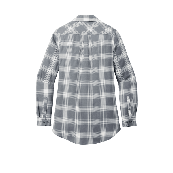 Port Authority® Plaid Cotton/Poly Flannel Ladies' Tunic